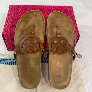 Tory Burch Miller Cloud Leather Thong Sandal